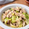 【豚バラとキャベツのうま塩蒸し】にんにく香るやみつきだれの工程4