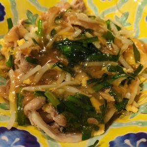 はちわれの作ってみた!投稿(行列のできる中華屋さんの😋もやしニラ玉あんかけ🤩💖)