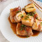 厚揚げのしそチーズ肉巻き
