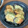 【なすの磯部揚げ】少ない油で揚げ焼きに!