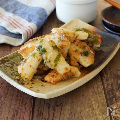 長芋の梅しそ天ぷら