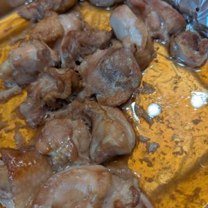 NYの作ってみた!投稿(まるで炭火焼きの焼き鳥！【鶏肉のにんにく醤油焼き】)