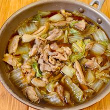 ワンパン10分！【鶏肉と白菜のすき煮】時短で味染み♩