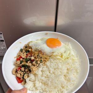 ケの作ってみた!投稿(和風ガパオライス【#作り置き#冷凍保存#ナンプラー不使用】)