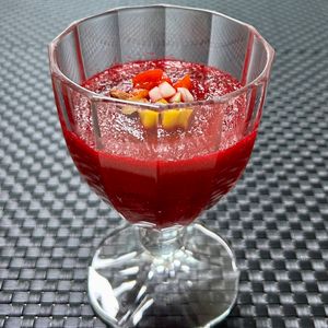 うららの作ってみた!投稿(美容・健康に効果抜群【ビーツのガスパチョ】温冷または常温でも)