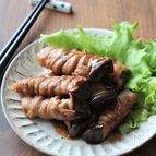豚巻きエリンギピリ辛ダレ炒め