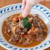 ポルトガル風 鶏モツのトマト煮込みの工程6