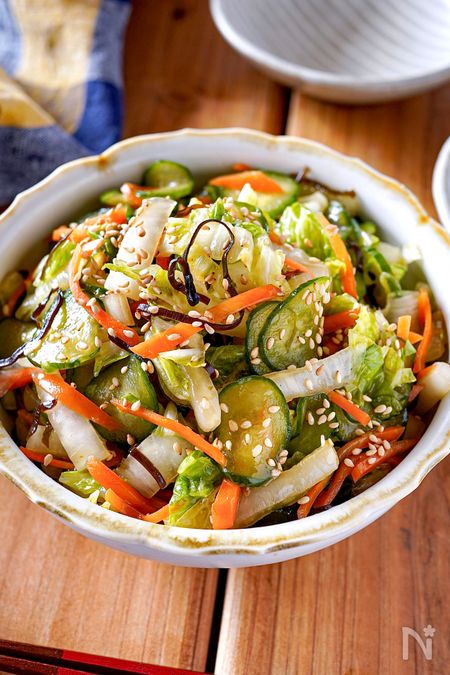 【ゆず塩こんぶのパリパリ白菜サラダ】柚子胡椒香るパリパリ食感