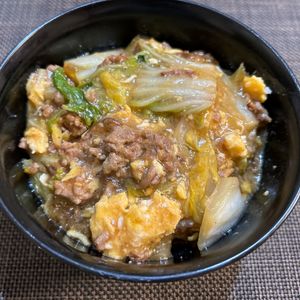 みーの作ってみた!投稿(【白菜とひき肉のとろたまあんかけ】男子喜ぶ/丼にも♡︎)