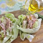レンジで作る、レタスのイタリアンおつまみ