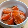 まゆのの作ってみた!投稿(トマトとツナのサラダ・塩麹ドレッシング)