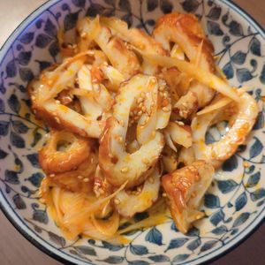 たりおの作ってみた!投稿(爆速３分おかず【ちくわとねぎのラー油和え】)