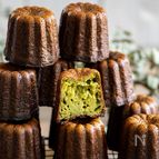 【抹茶カヌレ】外はカリッ中はモチっと！抹茶の風味がたまらん♪