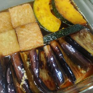 ヤコの作ってみた!投稿(【夏野菜の焼き浸し】好きな野菜を焼いて浸すだけ♪)