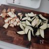 【厚揚げでかさ増し】ひき肉少なめでも大満足！旨辛麻婆なすの工程1