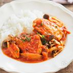 簡単やわらかごはんがススム♡「チキンのトマトチーズ煮込み」