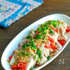 豆腐と豚しゃぶとプチトマトの絶品ごまだれ