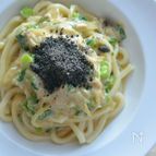 ごまボナーラ和風うどん