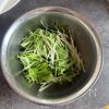 はんぺんと水菜のチョレギ風サラダの工程1