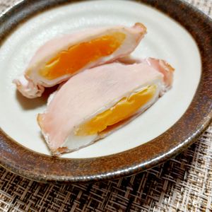 よっこの作ってみた!投稿(1番簡単♪【レンジでハムエッグ】お弁当のエースおかず！)