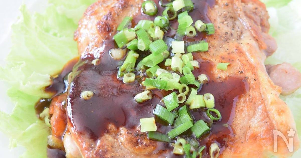 鶏もも肉のソテー バーベキューソース