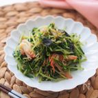 豆苗とカリカリじゃこの韓国風サラダ