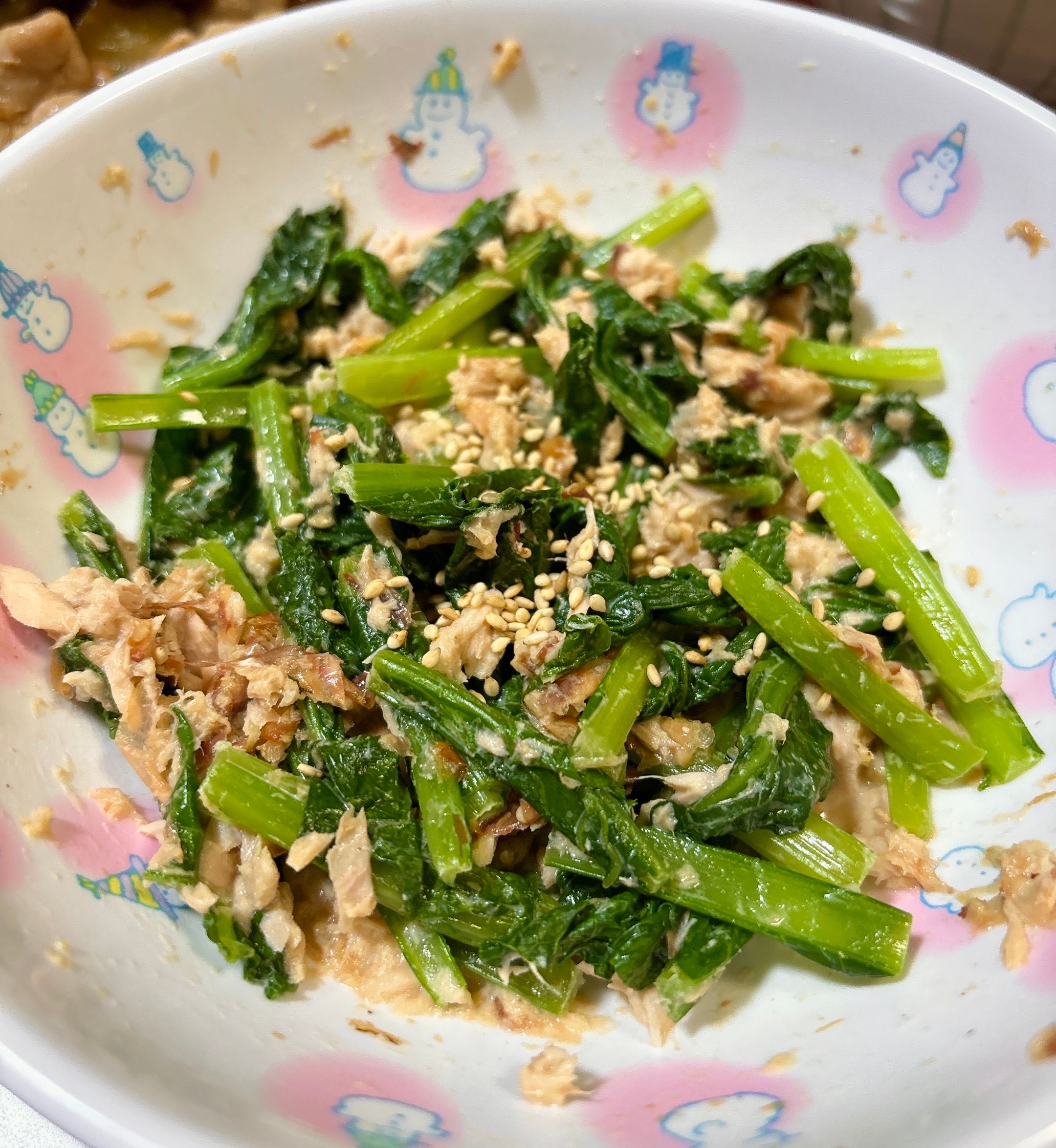 小松菜とツナの無限サラダ【#作り置き#ポリ袋#塩茹で不要】の