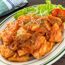 子どもウケ抜群♪【鶏むねチキンチャップ】お弁当にも◎