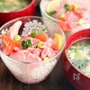 ひなまつりにも🌸乗せるだけで簡単♡カップでちらし寿司の工程3