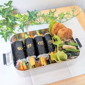 AYANO.•*¨*•.☆の作ってみた!投稿(美味しい可愛い♡コマキンパ（韓国風ミニ海苔巻き）)