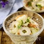 簡単副菜！白菜とちくわのごまマヨ和え
