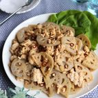 れんこんと鶏肉の甘辛炒め