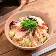 夏のタコめし「枝豆ショウガ タコ釜飯」