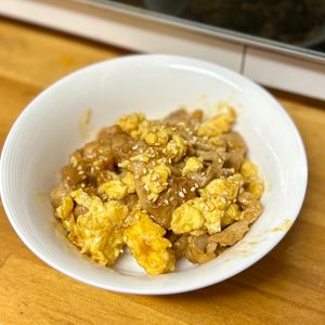りりの作ってみた!投稿(ワンパン15分☆【ご飯がバリ進む！豚玉照りMAX炒め】)