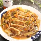 餃子リメイク☆五目野菜胡麻あんかけ