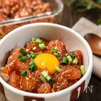 韓国風♡びんちょうマグロのユッケ丼