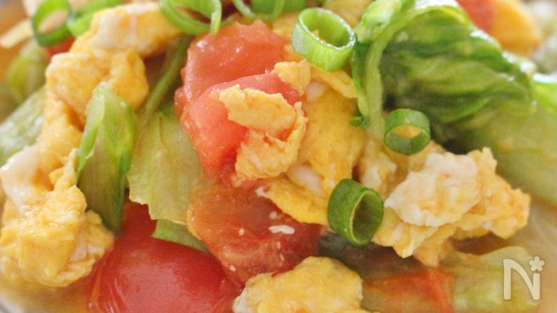 レタス トマトと卵の簡単炒め By さっちん レシピサイト Nadia ナディア プロの料理家のおいしいレシピ