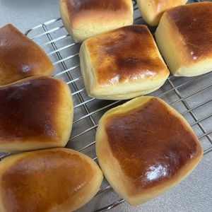 309777の作ってみた!投稿(パヴェ〜ミルクパン【発酵なし・レンジ・ホットケーキミックス】)
