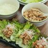 【山盛り野菜】鶏そぼろのレタス巻き
