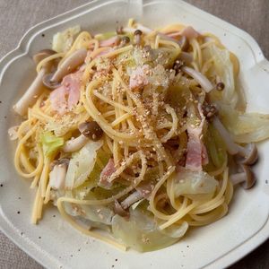 mi♡の作ってみた!投稿(【春キャベツとベーコンのだし香るワンパンパスタ】)