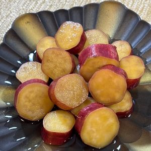 楽ラク手抜キッチン🐶🐾の作ってみた!投稿(作り置きにも◎さつまいものレンジ煮)