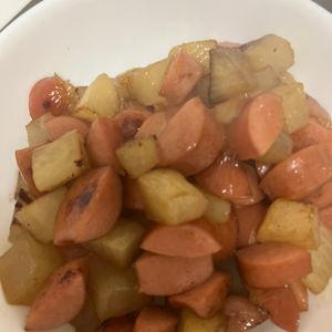 ここあの作ってみた!投稿(【大根とウインナーのコロコロ甘辛炒め】一口サイズで食べやすい)