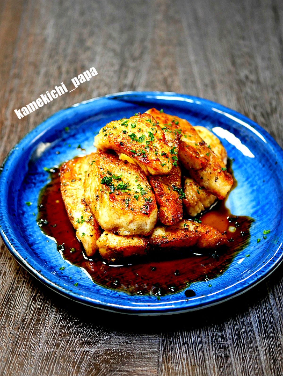 グリルチキンのハニーバルサミコドレッシング添え レシピ