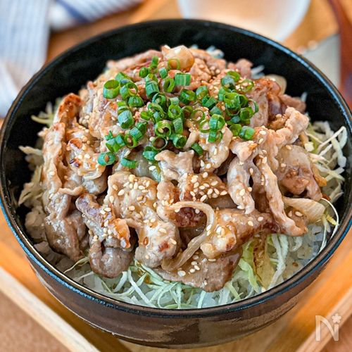 【やみつき濃厚だれ♪】ごま味噌豚丼