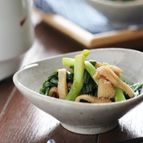 鶏皮とニラの辛し和え