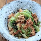 豚、レタスの中華風炒め