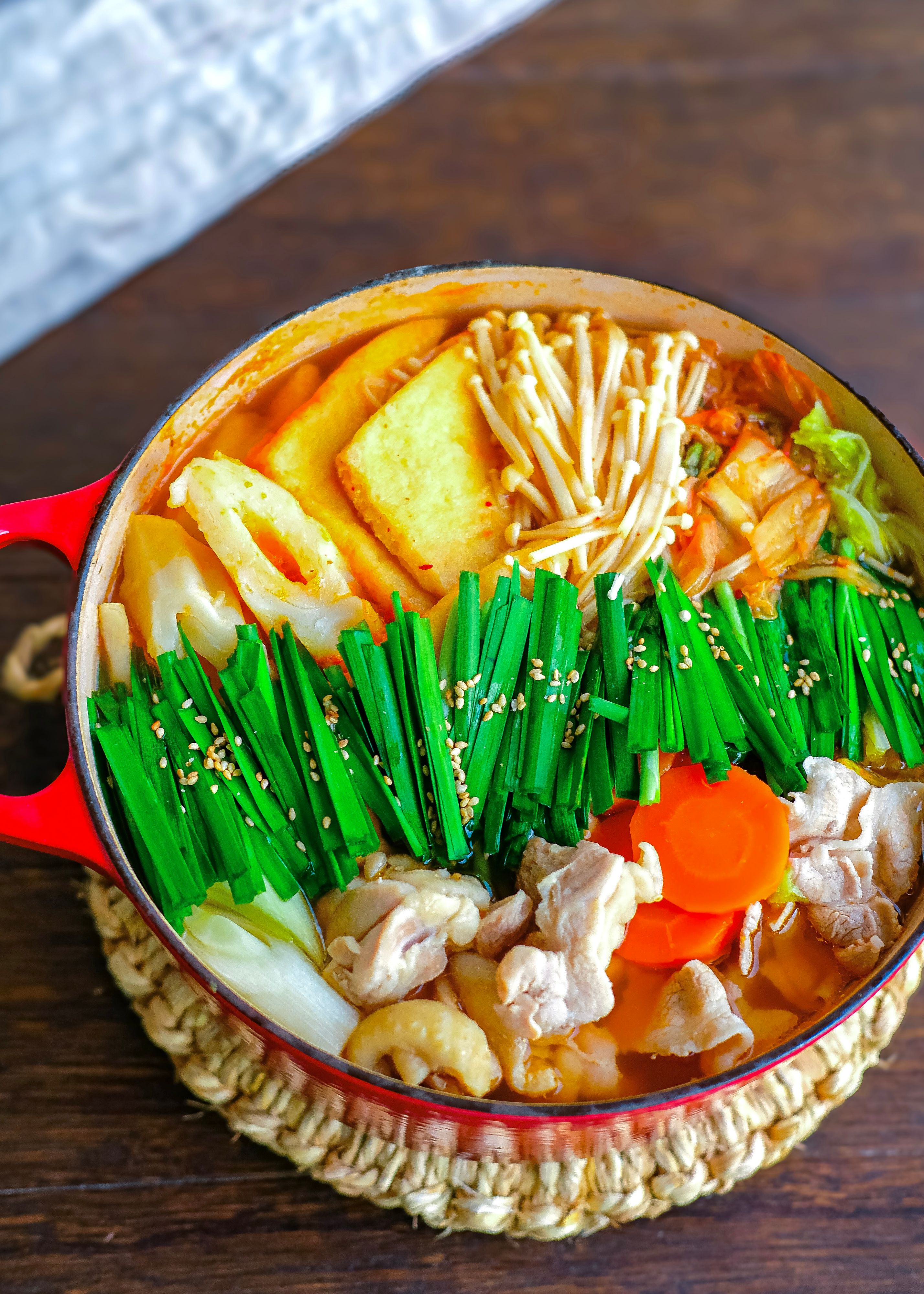 栄養満点！！具だくさんキムチちゃんこ鍋 | レシピサイトNadia