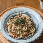 【納豆スパゲッティ】隠し味でさっぱり♪