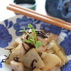 鶏大根の塩コンブ炒め