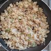 挽肉とネギの甘辛炒飯。の工程5